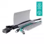 Dataflex Addit cable protector 90 cm - straight 412, Cable protector, Silver, Aluminium, 500 kg, 2 cm, 145 mm