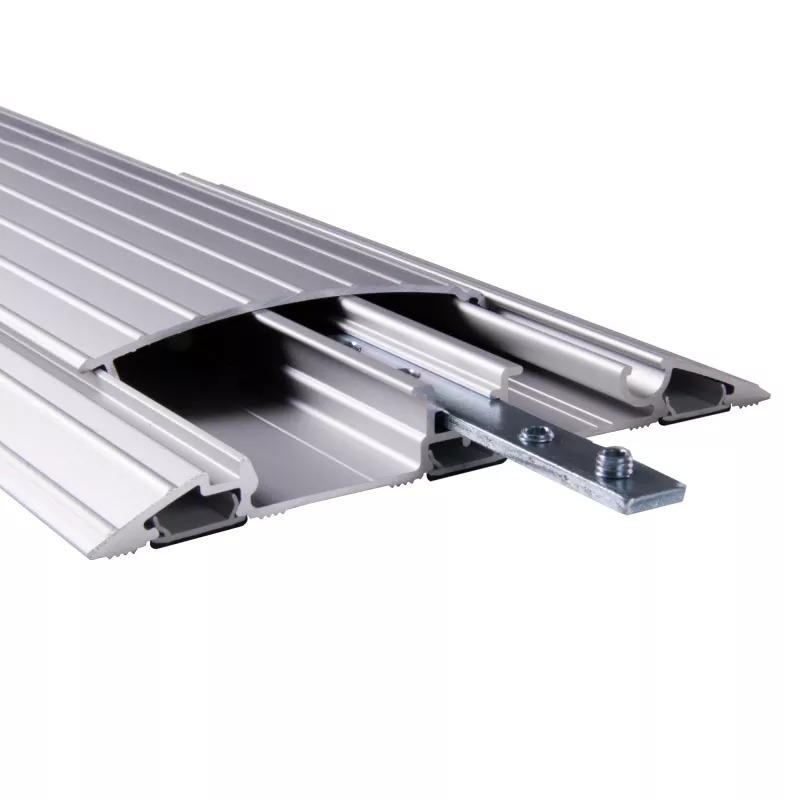 Dataflex Addit cable protector 150 cm - straight 422, Cable protector, Silver, Aluminium, 500 kg, 2 cm, 145 mm