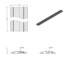 Dataflex 31.423 cable trunking system Aluminium 1.5 m