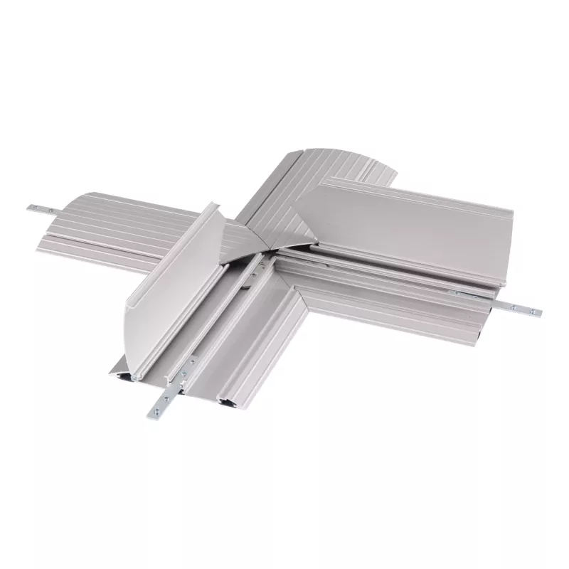 Dataflex Addit cable protector - cross-connection 472, Cable protector, Silver, Aluminium, 500 kg, 2 cm, 260 mm