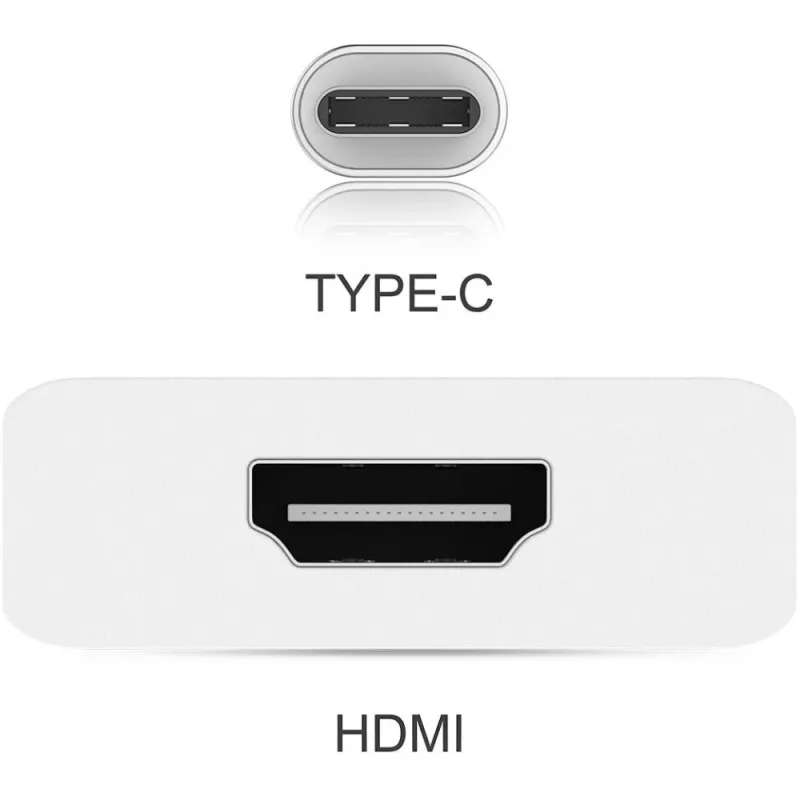 Techly Converter Cable Adapter USB 3.1 Type C to HDMI 1.4, 3.2 Gen 2 (3.1 Gen 2), USB Type-C, HDMI output