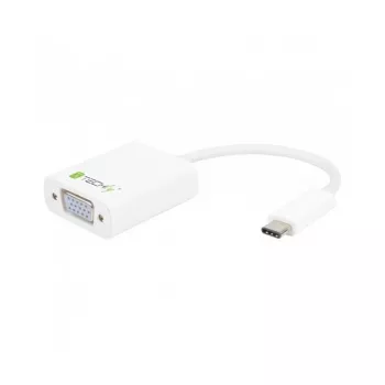 Techly IADAP-USB31-VGA USB graphics adapter White