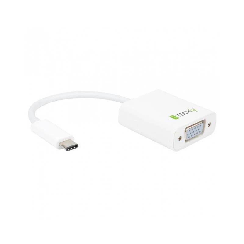 Techly IADAP-USB31-VGA USB graphics adapter White