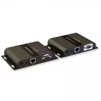 Techly IDATA EXTIP-383V AV extender AV transmitter & receiver Black
