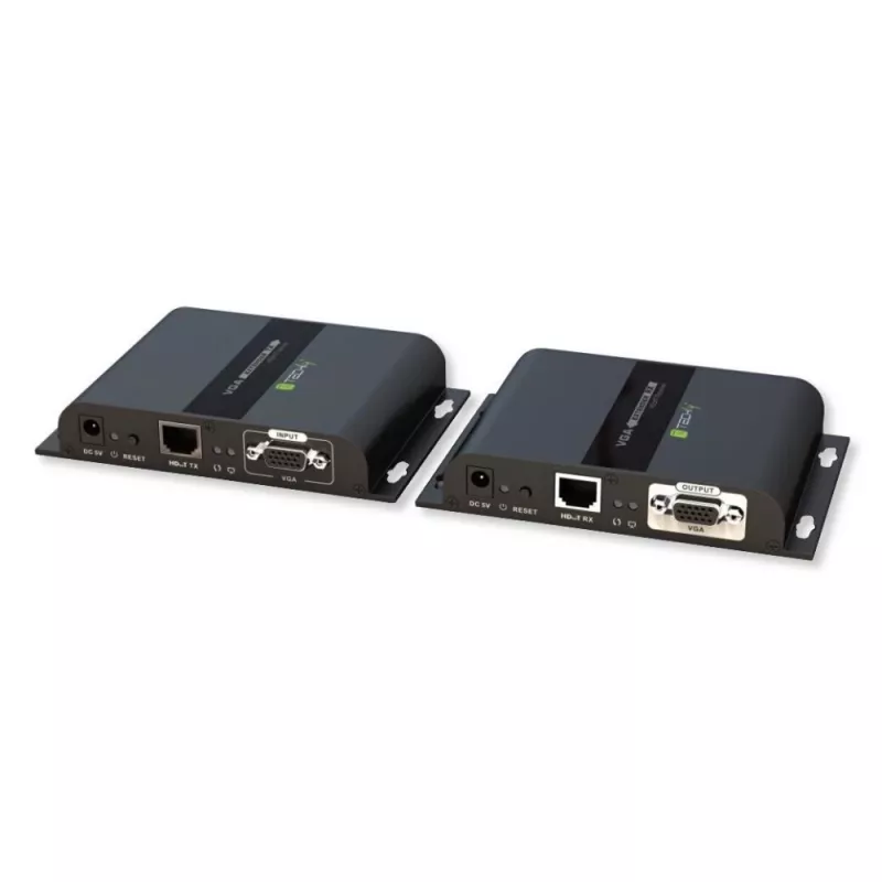 Techly IDATA EXTIP-383V AV extender AV transmitter & receiver Black