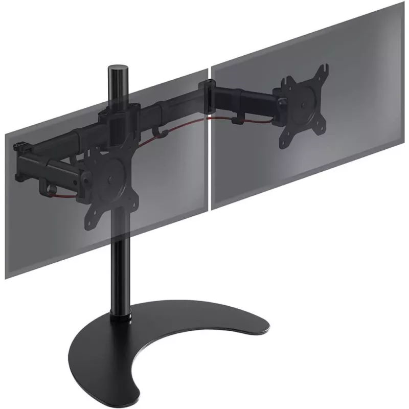 Techly Desk Stand for 2 Monitor 13-27 inch with Base h.400m ICA-LCD 3410 68.6 cm (27 inch) Black