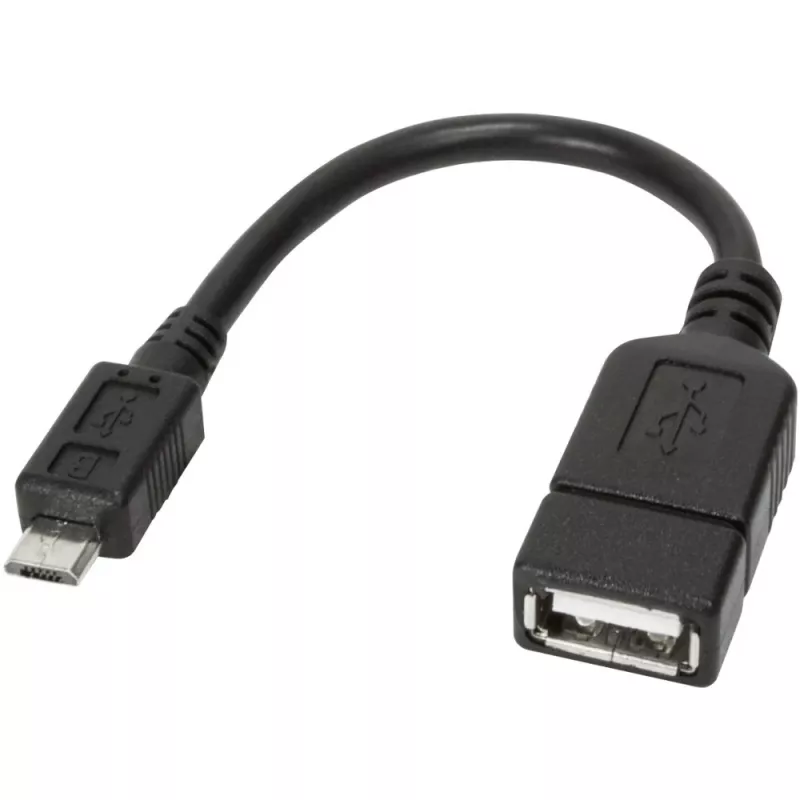 Techly USB2.0 OTG Cable A Female / Micro B Male 0.2 m ICOC UOTG-194
