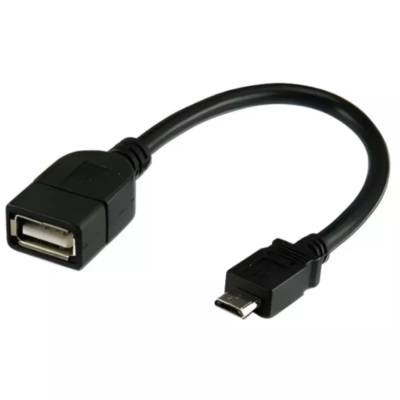 Techly USB2.0 OTG Cable A Female / Micro B Male 0.2 m ICOC UOTG-194