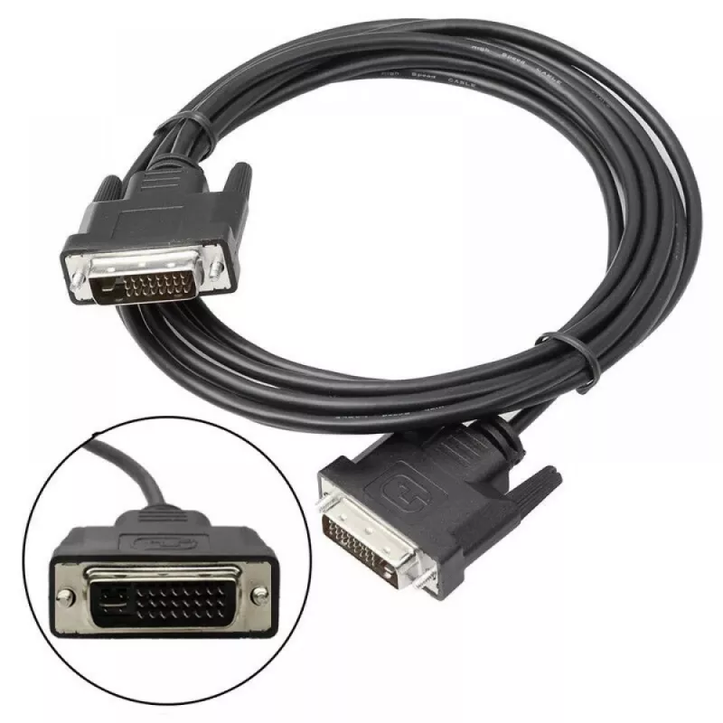Techly Monitor Cable DVI Analog Digital M / M Dual Link 1.8 m (DVI-I) ICOC DVI-8900