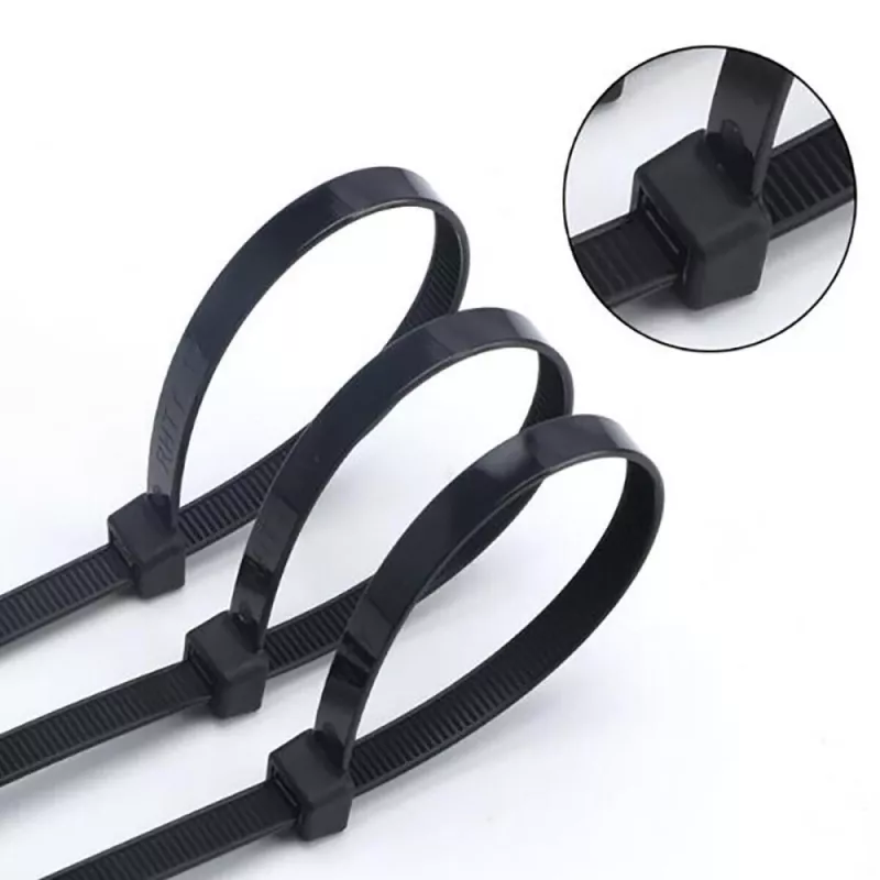 Techly Cable Tie Nylon Patch 100X2.5 mm 100 pcs Black ISWT-10025-BK