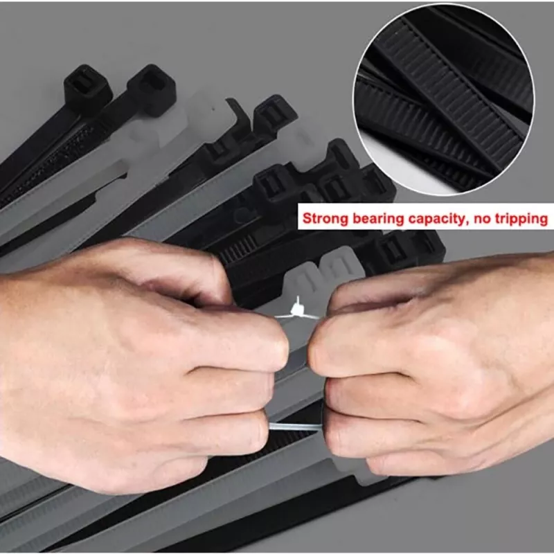 Techly Cable Tie Nylon Patch 100X2.5 mm 100 pcs Black ISWT-10025-BK
