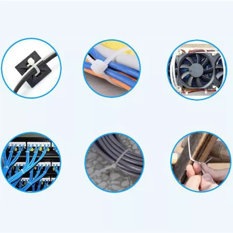 Techly Cable Tie Nylon Patch 100X2.5 mm 100 pcs Black ISWT-10025-BK