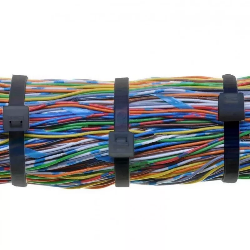 Techly ISWT-14235-BK Nylon Cable Ties, 142 x 3.5 mm, 100 pcs, Black
