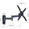 Techly 13-37 LED TV LCD Tilt Wall bracket 3 Joints Black” ICA-LCD 2102