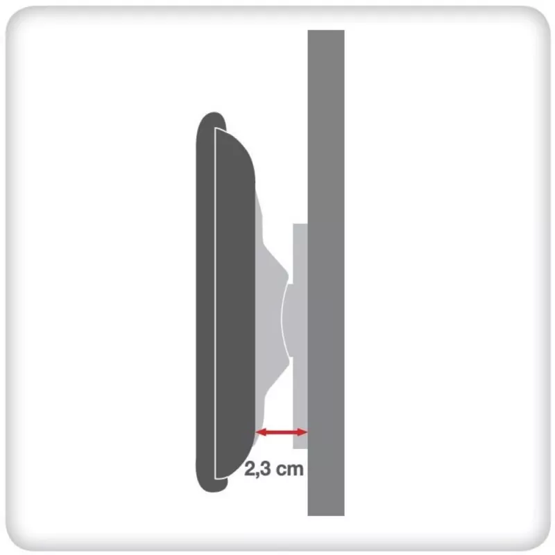 Techly Wall Fixed Support UltraSlim LED TV LCD 23-55 Black” ICA-PLB 140M