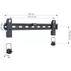 Techly 23-55 Wall Fixed Slim Support for LED TV LCD Black” ICA-PLB 139M