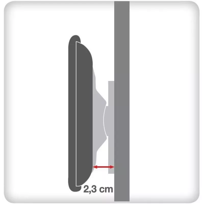 Techly 23-55 Wall Fixed Slim Support for LED TV LCD Black” ICA-PLB 139M