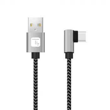Techly ICOC MU2AC9-010-AL USB cable USB 2.0 1 m USB A USB C Grey, Black