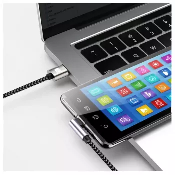 Techly ICOC MU2CC9-005-AL USB cable USB 2.0 0.5 m USB C Grey, Black
