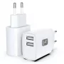 Techly IPW-USB-12W2A mobile device charger Headphones, Portable speaker, Power bank, Smartphone, Tablet White AC Indoor