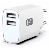 Techly IPW-USB-12W2A mobile device charger Headphones, Portable speaker, Power bank, Smartphone, Tablet White AC Indoor
