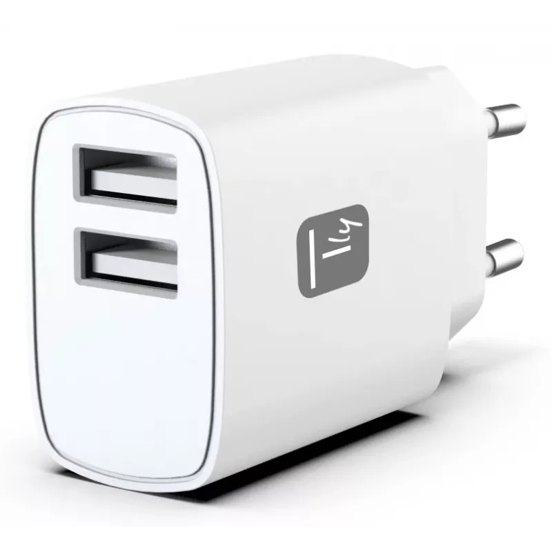 Techly IPW-USB-12W2A mobile device charger Headphones, Portable speaker, Power bank, Smartphone, Tablet White AC Indoor