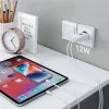 Techly IPW-USB-12W2A mobile device charger Headphones, Portable speaker, Power bank, Smartphone, Tablet White AC Indoor