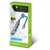 Techly IUSB32-HUB4C-3U2SLS laptop dock/port replicator Wired USB 3.2 Gen 1 (3.1 Gen 1) Type-C Grey