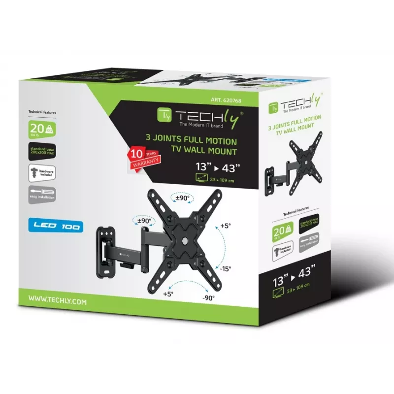 Techly ICA-LCD 422 TV mount/stand 106.7 cm (42 inch) Black