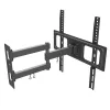 Techly 32-55 inch Full-Motion LED LCD TV Wall Mount, 400 x 400 mm, -15 - 10°, 10 - 90°, 180°, Steel, Black