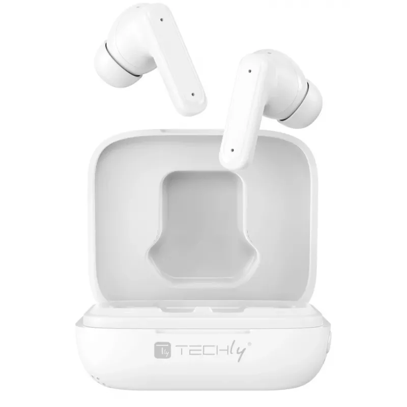 Techly ICC SB-BLT08W headphones/headset True Wireless Stereo (TWS) In-ear Calls/Music Bluetooth White