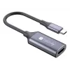 Techly I-USB-VIDEO-C4K video cable adapter HDMI Type A (Standard) USB Type-C Silver