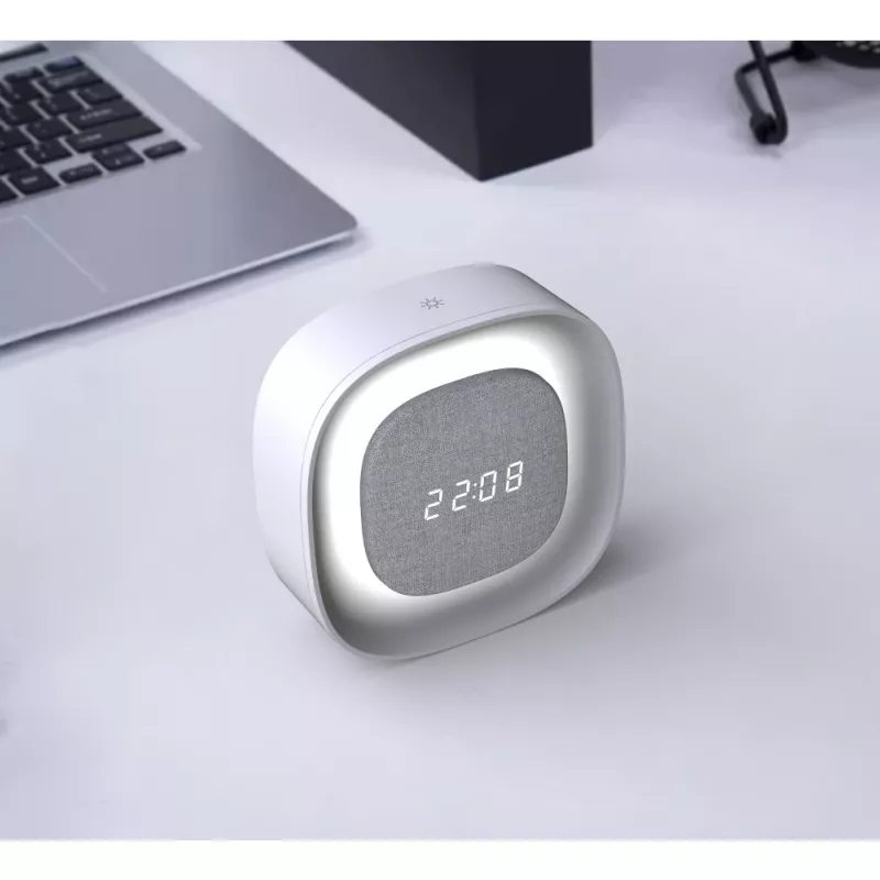 Techly IC-CLOCK-56WH alarm clock Digital alarm clock Grey, White