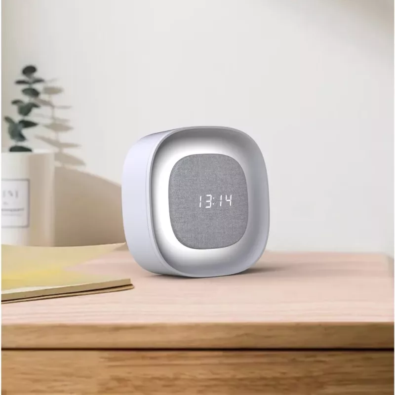 Techly IC-CLOCK-56WH alarm clock Digital alarm clock Grey, White