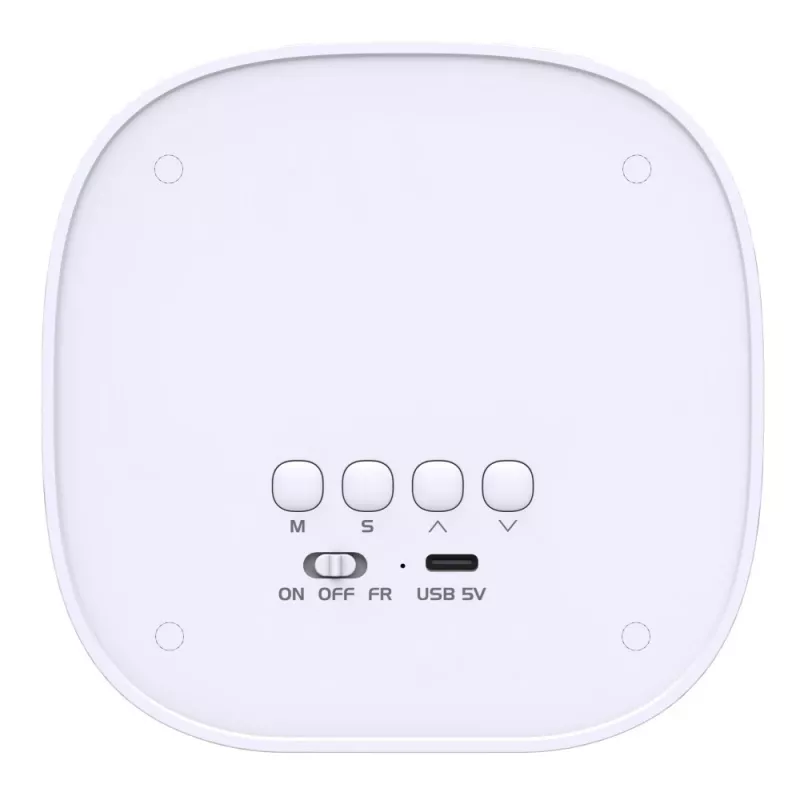 Techly IC-CLOCK-56WH alarm clock Digital alarm clock Grey, White