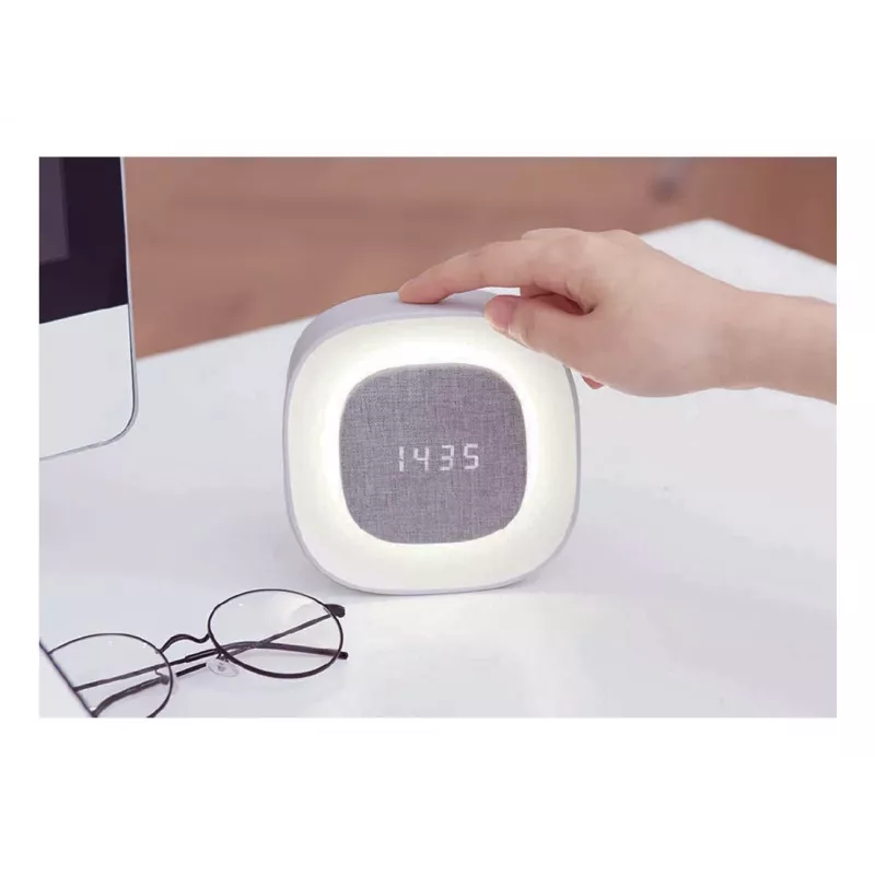 Techly IC-CLOCK-56WH alarm clock Digital alarm clock Grey, White