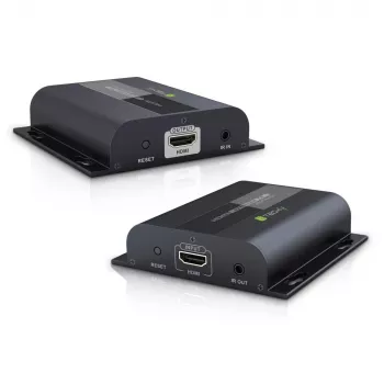 Techly IDATA-EXTIP-383V4 AV transmitter & receiver Black