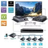 Techly IDATA-EXTIP-383V4 AV transmitter & receiver Black
