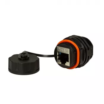 Techly IWP-MD C6A-IPPANT cable gender changer RJ45 Black