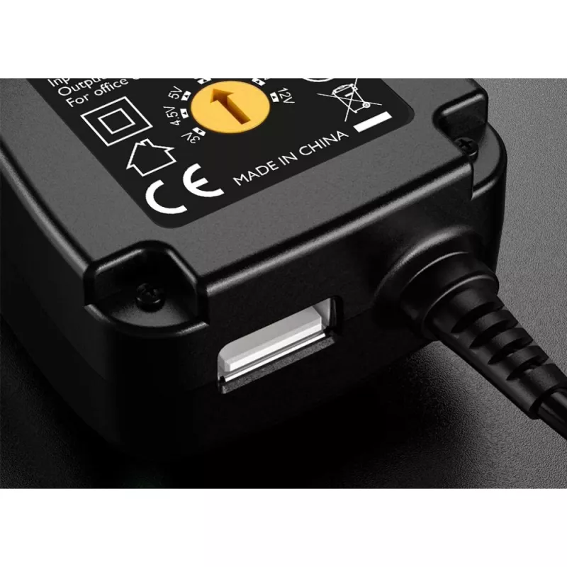 Techly IPW-NTS1000G2 power adapter/inverter Indoor 12 W Black