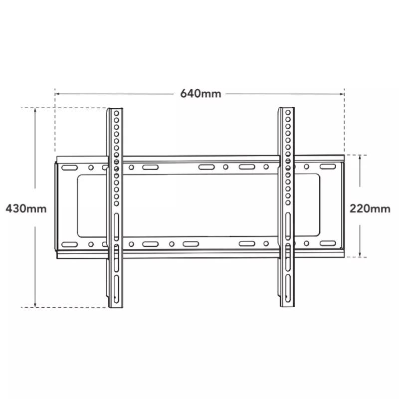 Techly ICA-PLB 262L TV mount/stand 177.8 cm (70 inch) Black