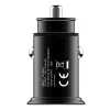Techly Mini Car Charger 2 Ports USB-A Quick Charge 3.0 36W in Black Metal