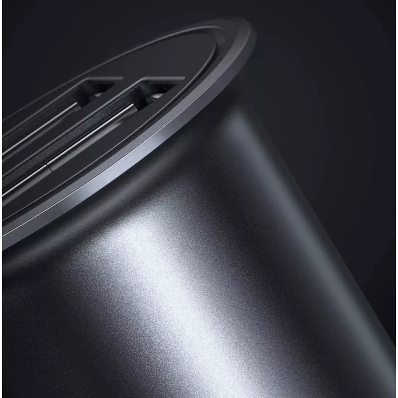 Techly Mini Car Charger 2 Ports USB-A Quick Charge 3.0 36W in Black Metal