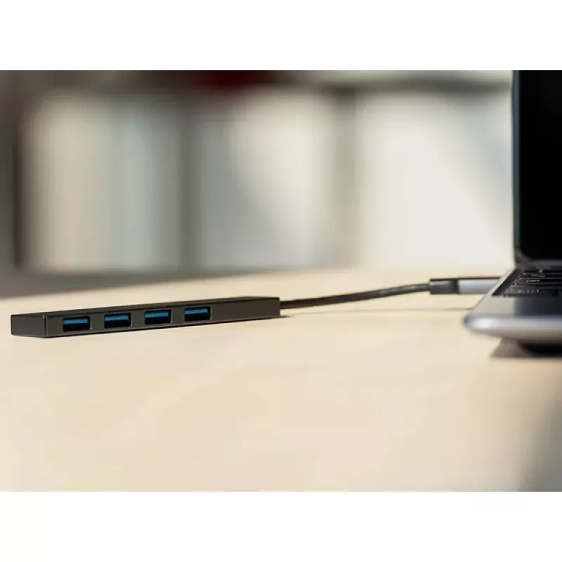 Techly IUSB32-HUB4A-4U3SL laptop dock/port replicator Wired USB 3.2 Gen 1 (3.1 Gen 1) Type-A Grey