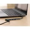 Techly IUSB32-HUB4A-4U3SL laptop dock/port replicator Wired USB 3.2 Gen 1 (3.1 Gen 1) Type-A Grey