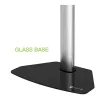 Techly Floor Stand for TVs from 32 inch to 65 inch, 165.1 cm (65 inch), 400 x 200 mm, 600 x 400 mm, 90°, Aluminium, Black, Silver