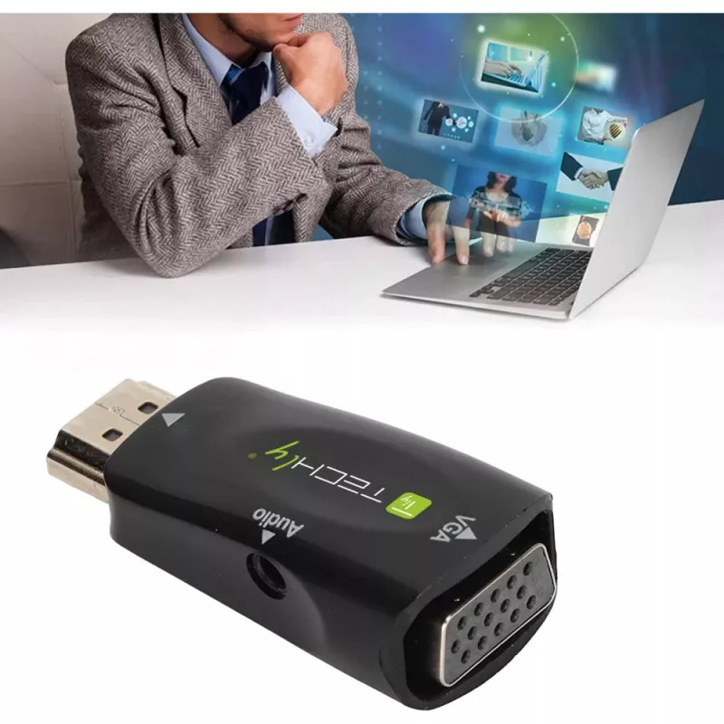 Techly IDATA HDMI-VGA2MABT2 video signal converter Passive video converter 1920 x 1080 pixels