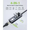 Techly IDATA USB-ETGIGA3AA laptop dock/port replicator Wired USB 3.2 Gen 1 (3.1 Gen 1) Type-A Black, Silver