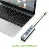 Techly IDATA USB-ETGIGA3CA laptop dock/port replicator Wired USB 3.2 Gen 1 (3.1 Gen 1) Type-A + Type-C Black, Silver