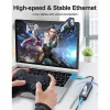 Techly IDATA USB-ETGIGA3CA laptop dock/port replicator Wired USB 3.2 Gen 1 (3.1 Gen 1) Type-A + Type-C Black, Silver